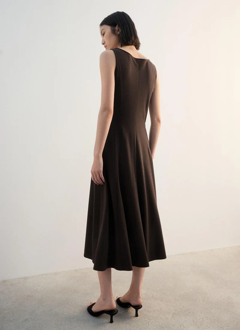 MANGO Flared midi-dress